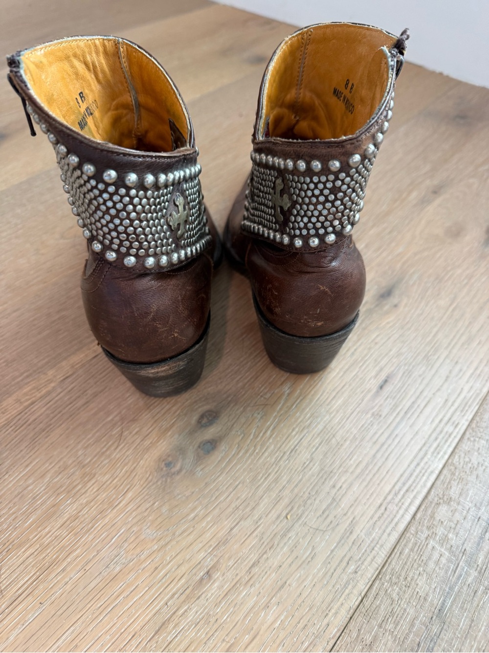 Old Gringo Clovis Studded Western Leather Ankle Boot Size 8b - Picture 3 of 8